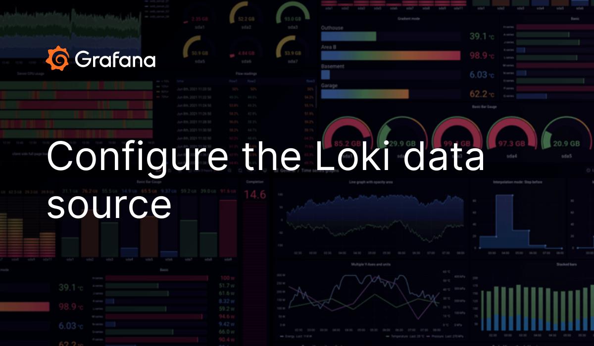 Configure The Loki Data Source Grafana Documentation